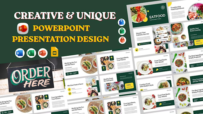 design or redesign powerpoint presentation template improve business ppt slides