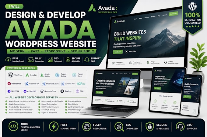do avada wordpress website design, avada theme avada customization, avada expert
