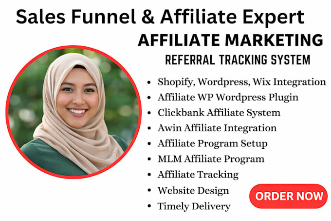 setup affiliate tracking and referral system on shopify wordpress wix