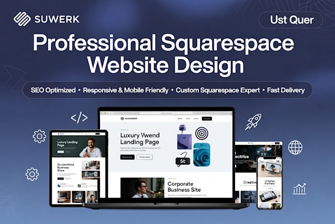 design and build a custom squarespace website