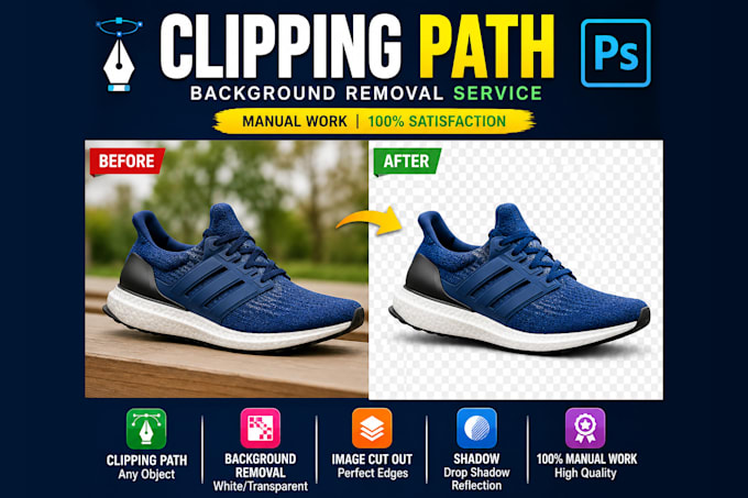 do professional clipping path and background removal
