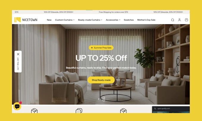 build curtain and blind website window treatment home decor interior decor store