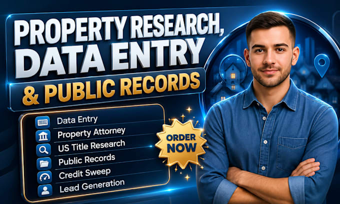 do us public record data entry property research title examiner