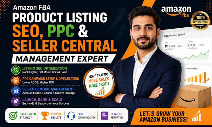 optimize amazon listing SEO run PPC ads manage seller central amazon ads setup