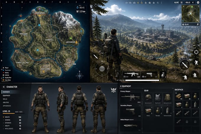 create 3d game environment, level design, 3d game maps, 3d model, metaverse