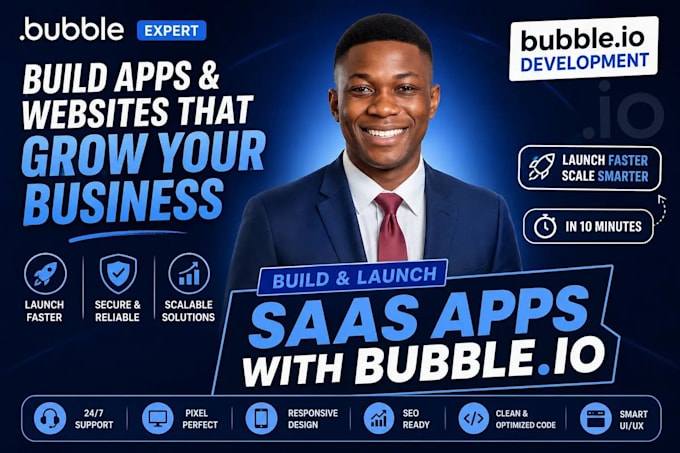 bubble io saas mvp, ai app, and no code web application