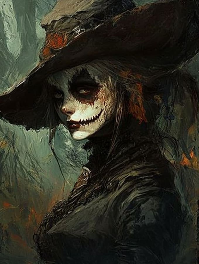 do horror character art and horror character
