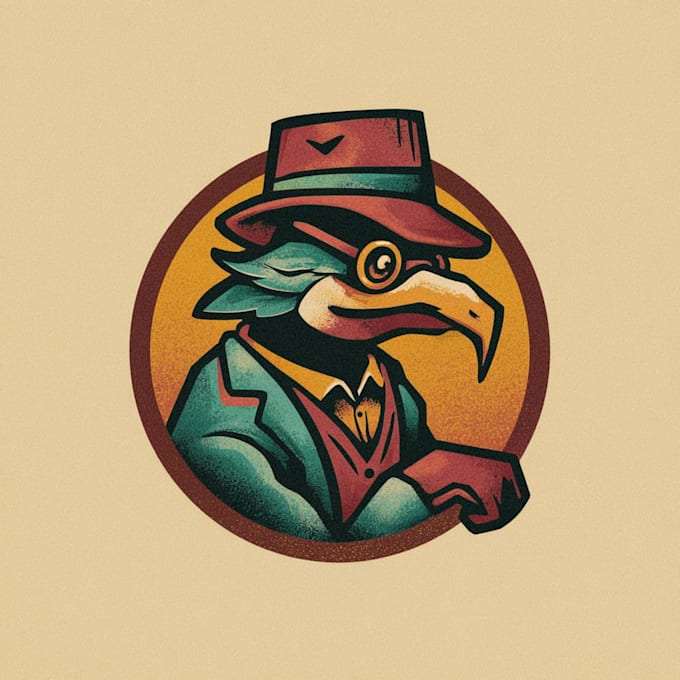 Create vintage logo retro mascot sports team by Jatouasey | Fiverr