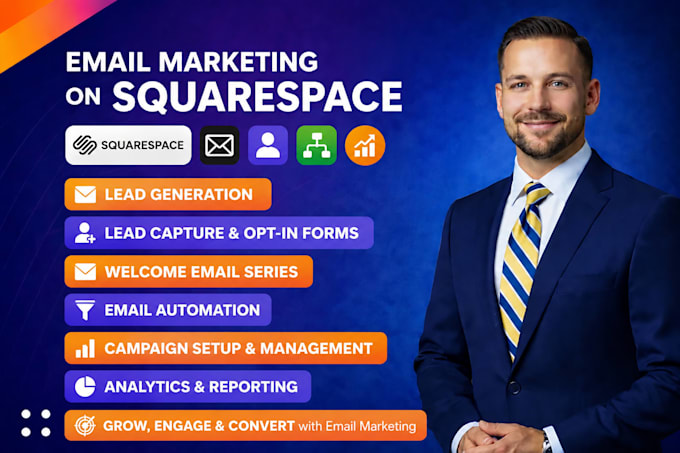 set up squarespace crm for lead capture, email automation and email campaigns