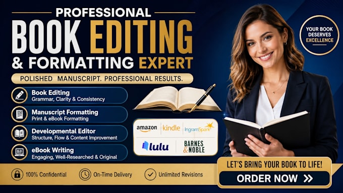 book editing manuscript formatting, developmental book editor, ebook writer