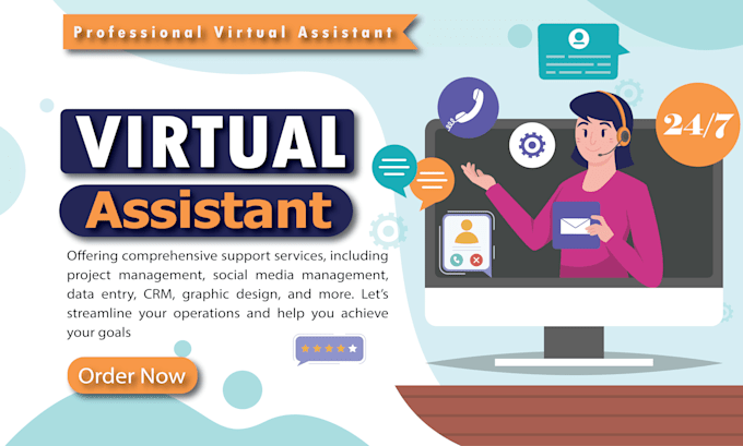 virtual assistant work professionally