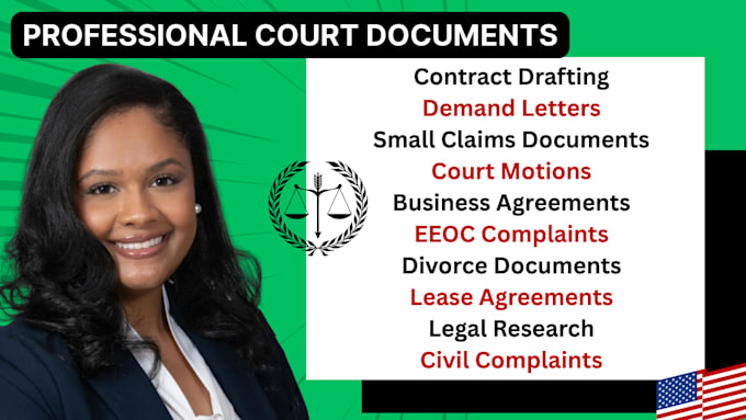 help draft court documents for self represented litigants