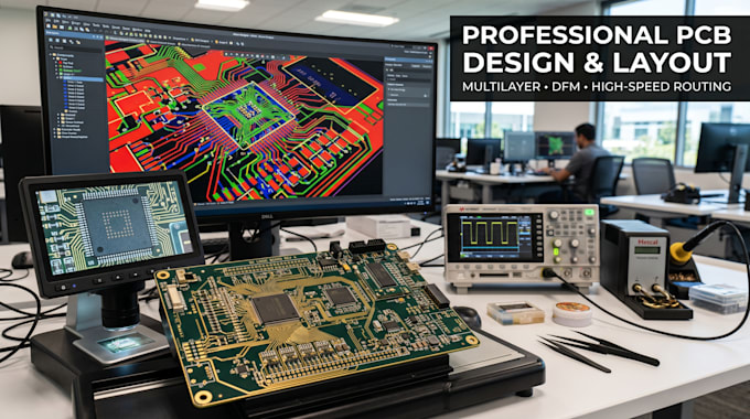 Do professional pcb design, multilayer layout, and circuit schematic ...