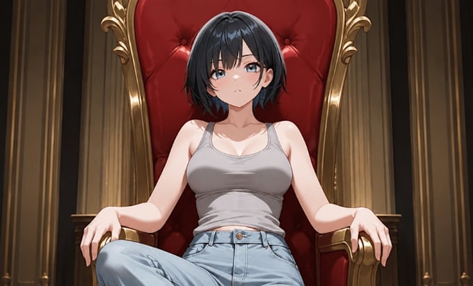 create visual novel anime character and game sprite design