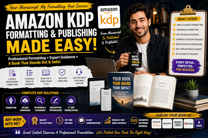 provide amazon kdp formatting and publishing consultation