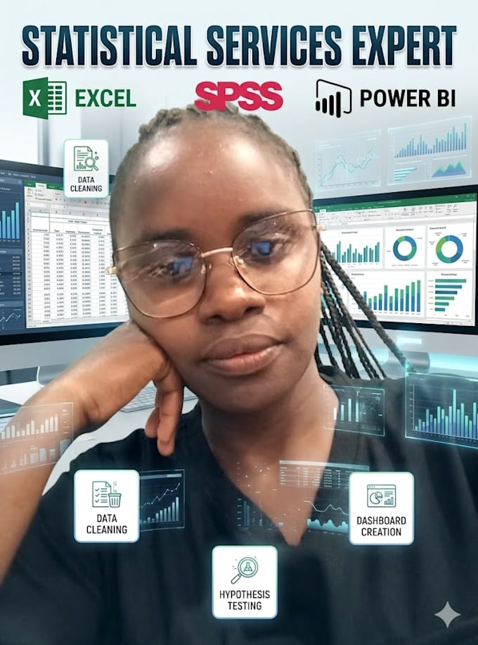 spss statistical analysis and create power bi dashboards