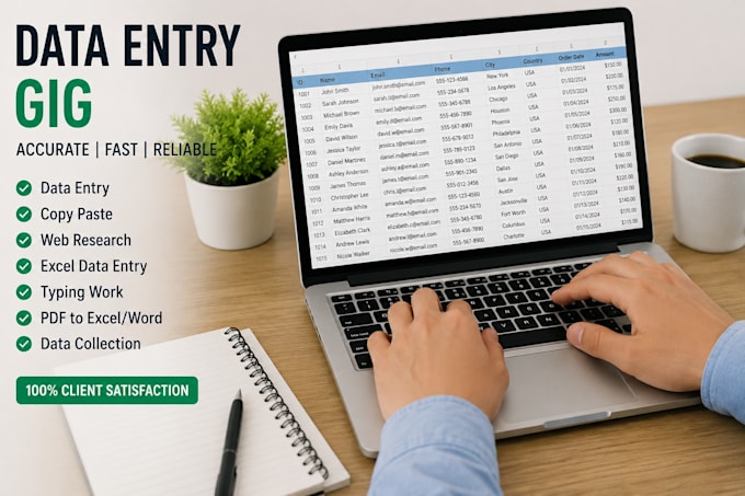 do professional data entry and fast data typing work