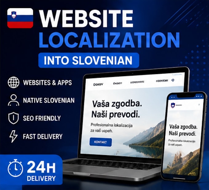 localize your website into slovenian professionally