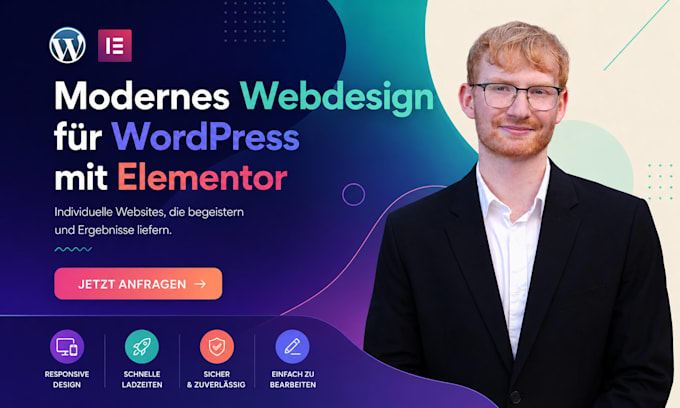 design a professional english or german wordpress website for your business