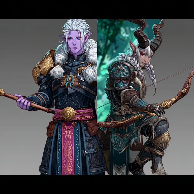 dnd character art and dnd character art