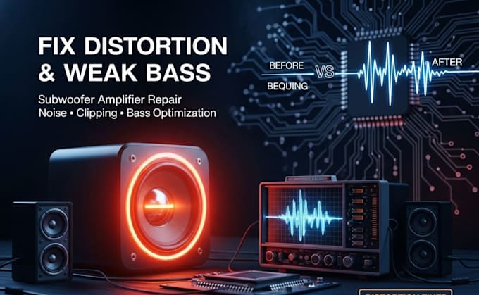 troubleshoot and fix audio amplifier noise and hum issues