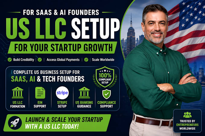 help saas and ai founders set up a US llc remotely