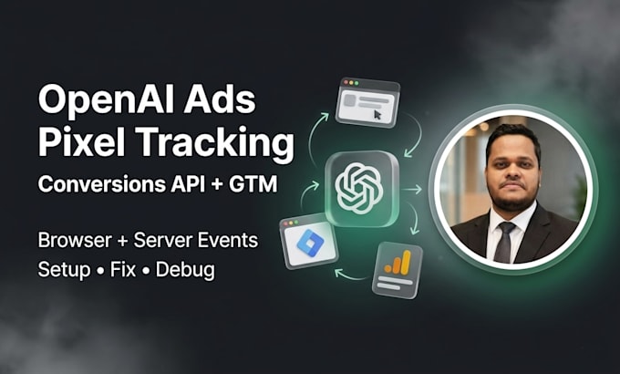 setup openai ads pixel or chatgpt ads tracking, conversions API with GTM