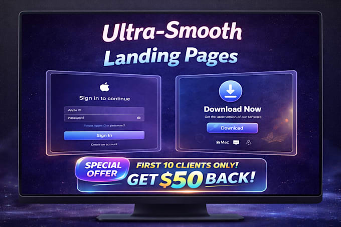 build minimalistic, professional carrd landing pages as a frontend developer