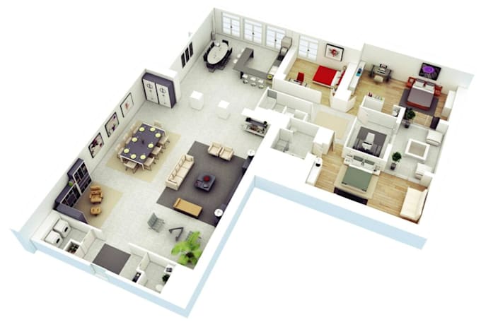 make 3d floorplan, walkthrough, interior