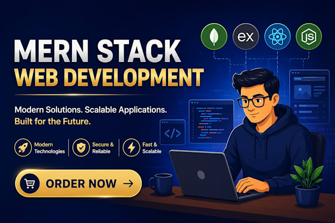 develop mern stack web as mern stack developer, full stack developer