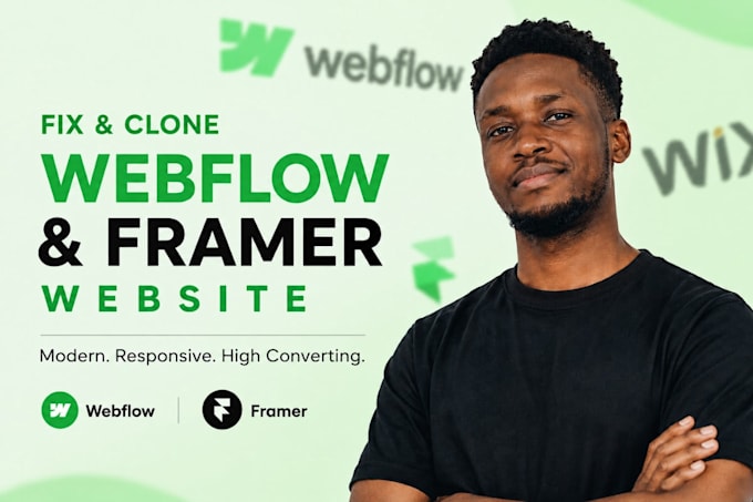 design update fix webflow website clone figma to framer framer landing page
