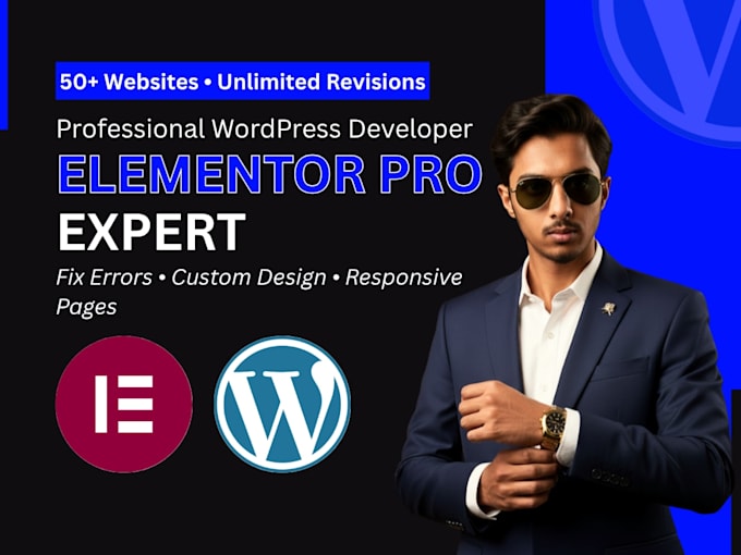 design and redesign wordpress website using elementor pro