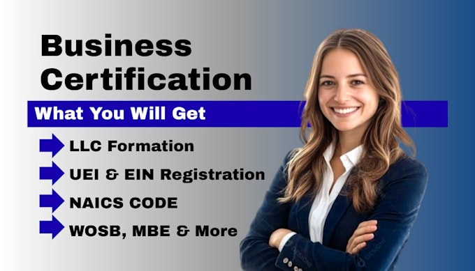 do llc formation, ein, and wosb or mbe business certification
