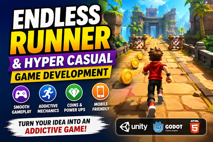 develop endless runner and hyper casual games
