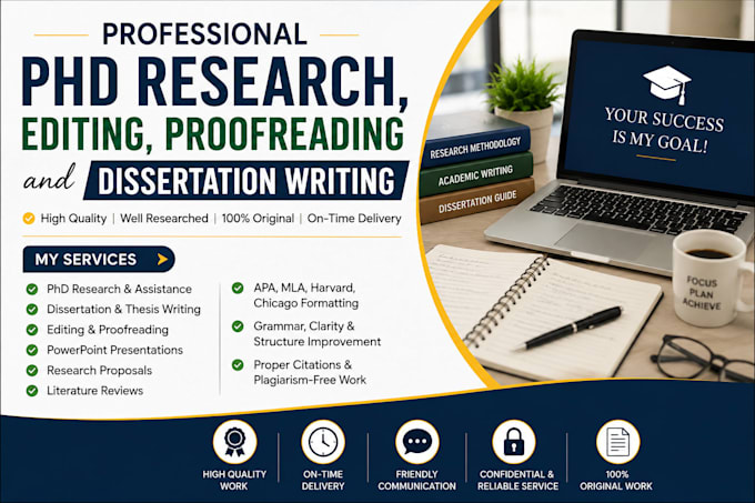 research phd, edit, proofread powerpoint presentations or dissertations writing