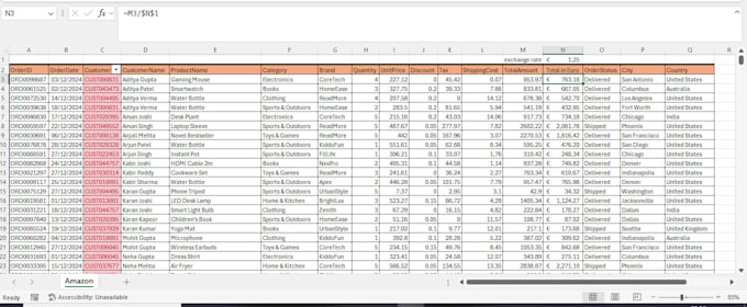 clean, filter and enter your data into excel accurately and with efficiency