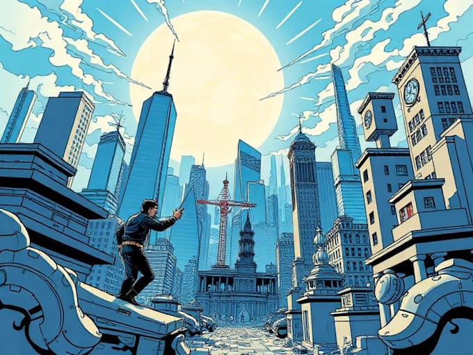 illustrate graphic novel comic book storyboard