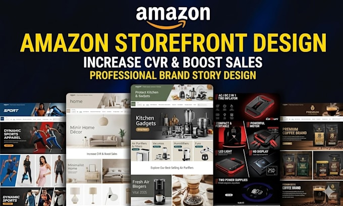 build professional amazon brand storefront a plus content