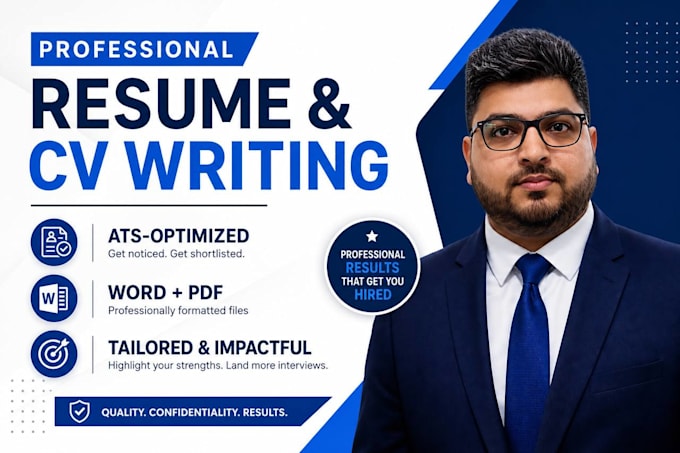 write a professional resume, CV and cover letter that gets you hired