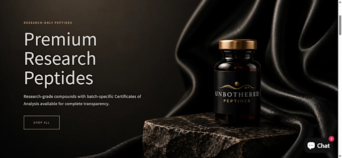 peptide shopify store research peptide payment gateway peptide website