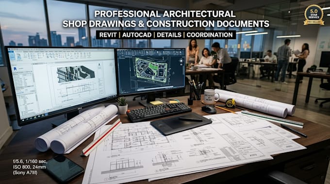create shop drawings, construction documents, revit drafting and architecture
