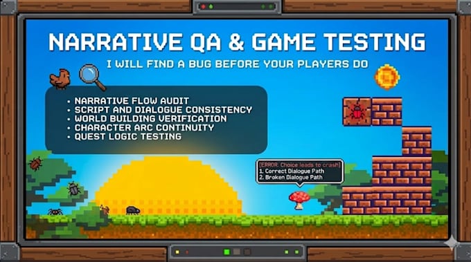 be your video game beta tester and provide user experience feedback