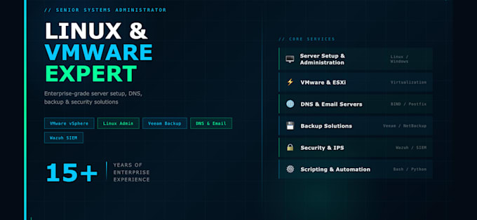 install, configure and manage your linux or vmware server professionally