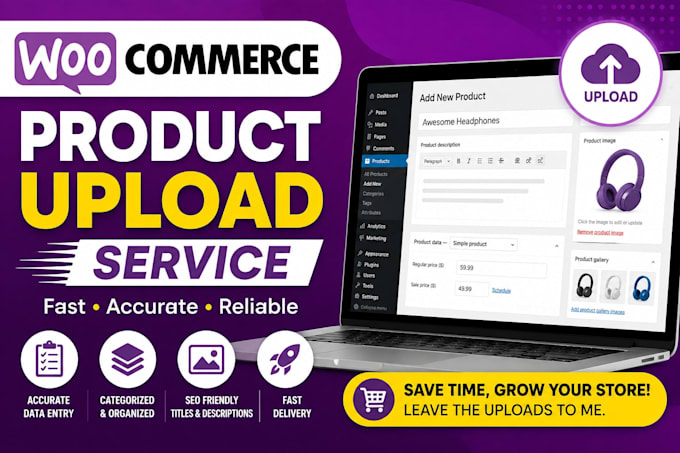 upload products to your woocommerce store