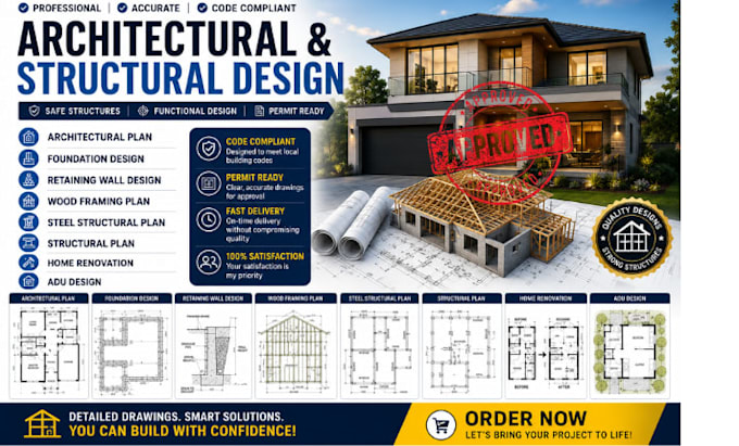 prepare architectural structural and mep permit drawings pole barn for or wa pa