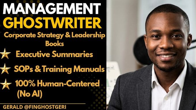 ghostwrite your business management and leadership book