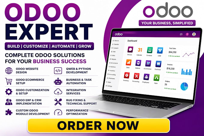 design odoo website, odoo ecommerce odoo  customization, odoo setup, odoo module