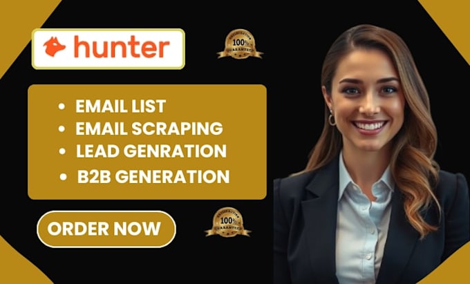 setup hunter io lead generation hunterio email list building b2b lead generation
