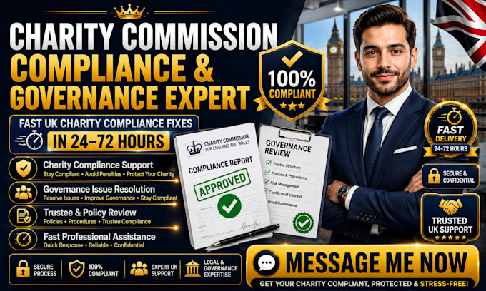 fix charity commission compliance and governance issues