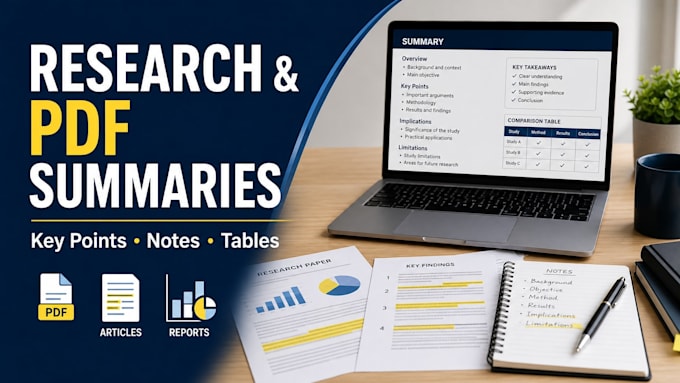 summarize research papers articles reports or pdfs